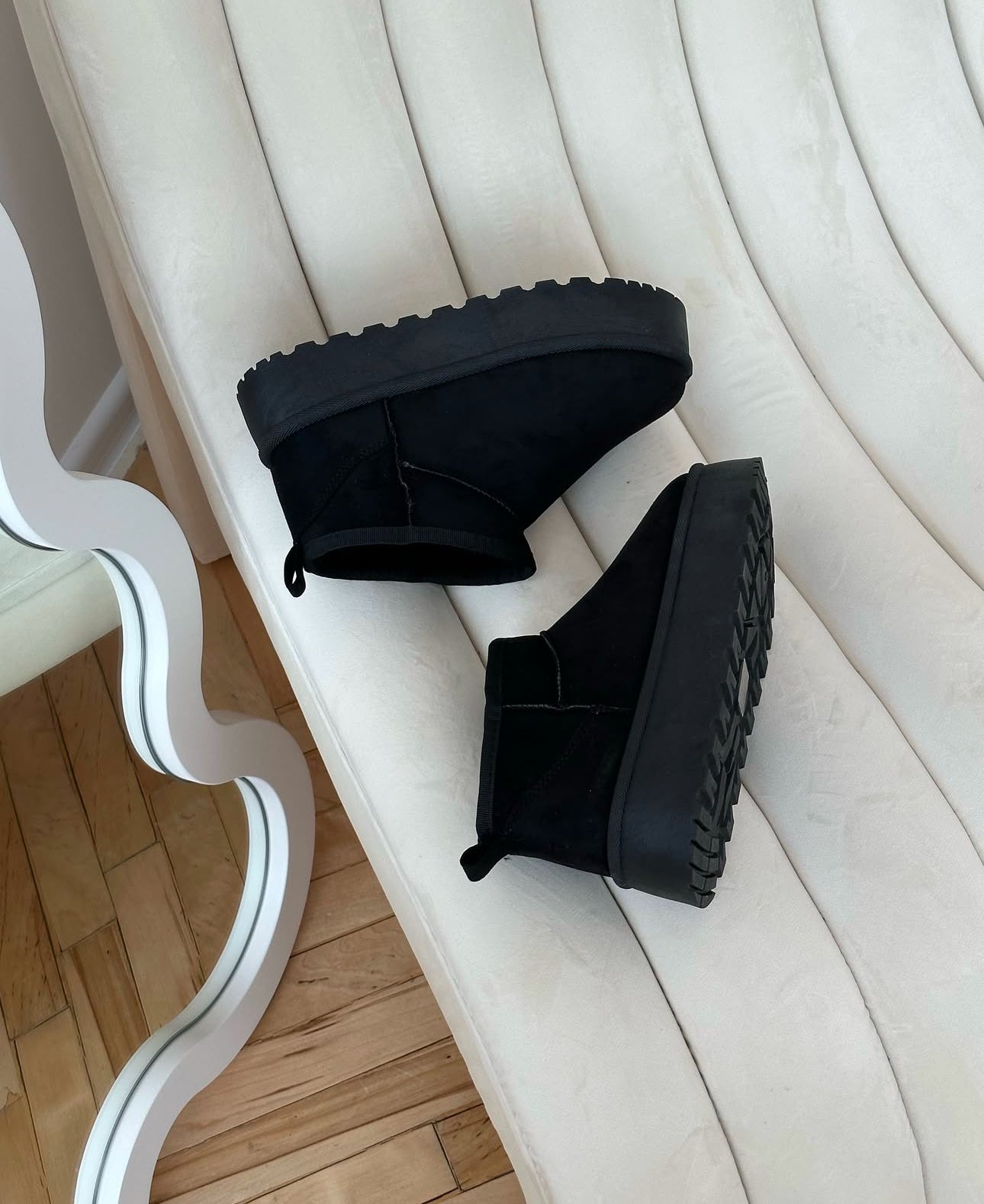 Botas de pelo negras
