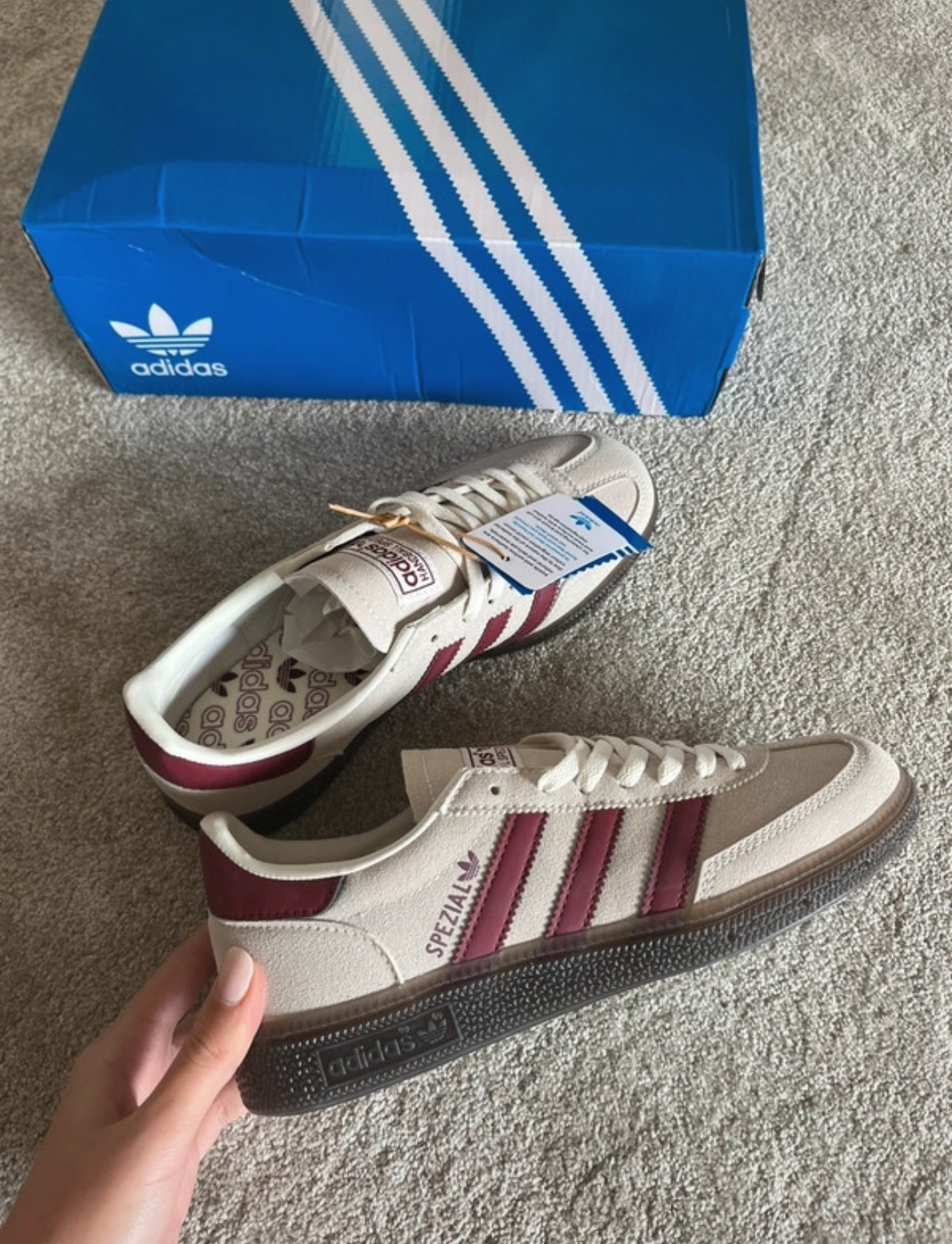 Zapatillas de deporte rayas Burdeos