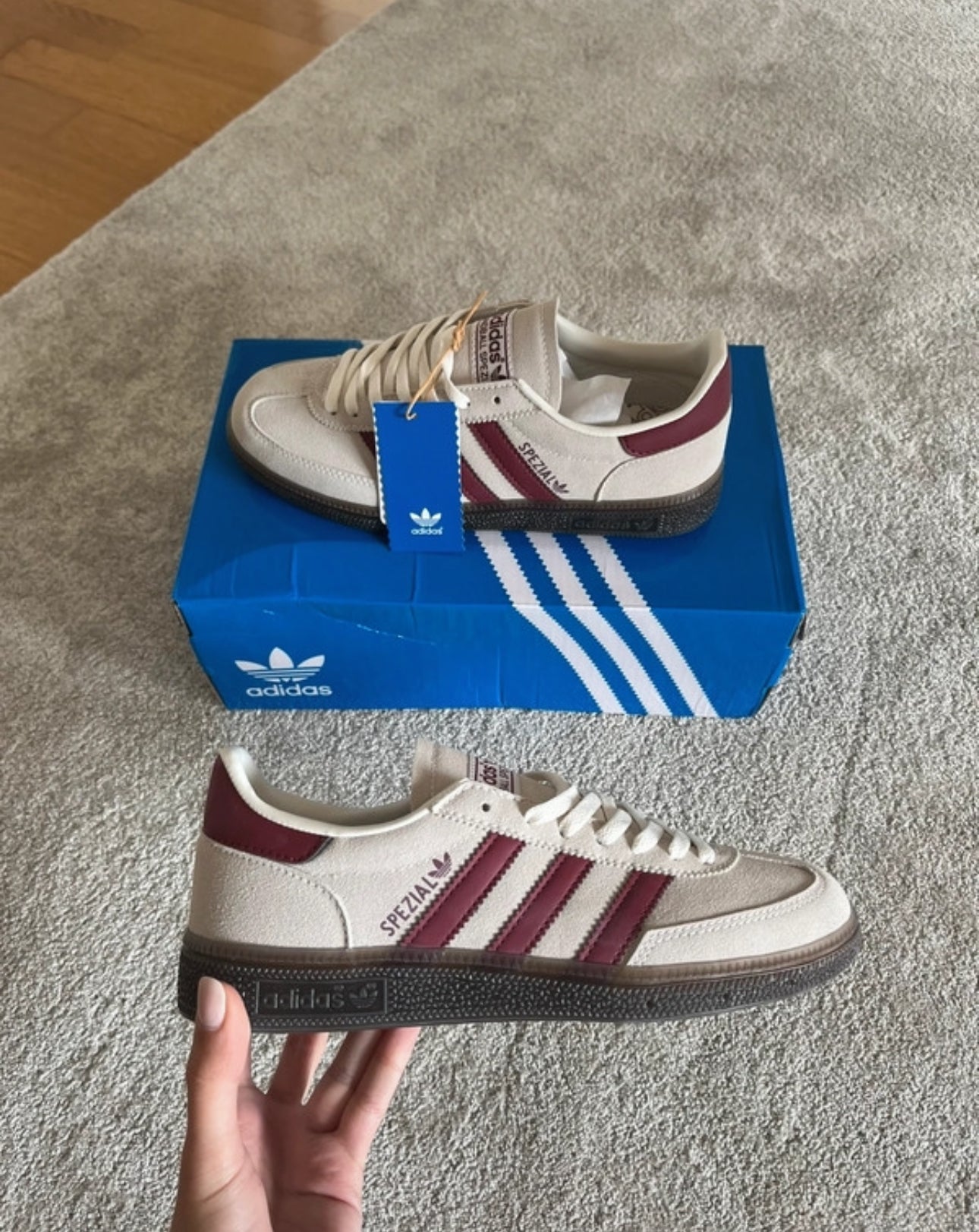 Zapatillas de deporte rayas Burdeos
