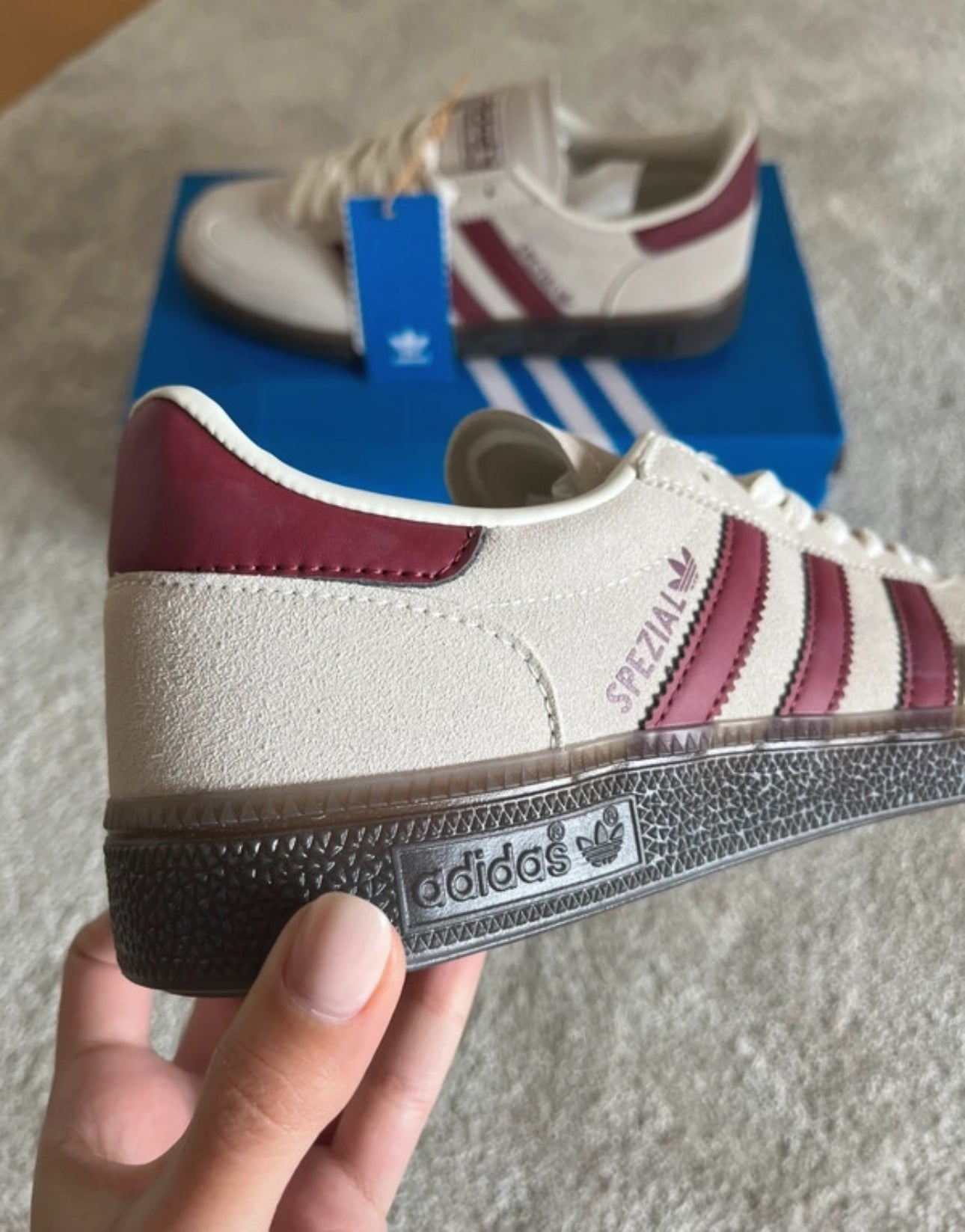 Zapatillas de deporte rayas Burdeos